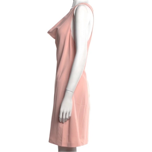 Alice + Olivia Dress Size 10 Harmony Racerback Cowl Neck A-Line Mini in Blush - Picture 2 of 14